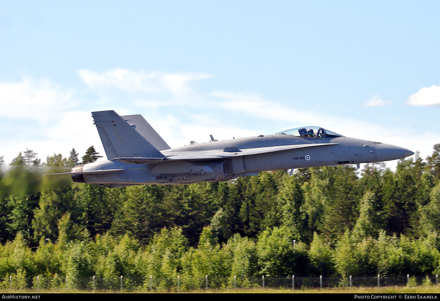 Aircraft Photo of HN-416 | McDonnell Douglas F-18C Hornet | Finland - Air Force | AirHistory.net #214470
