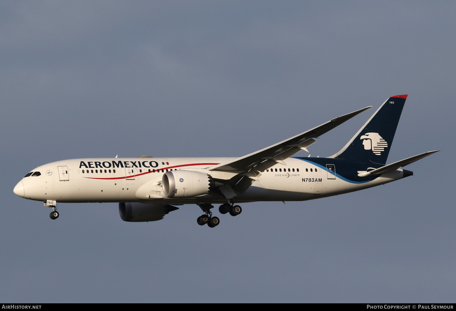 Aircraft Photo of N783AM | Boeing 787-8 Dreamliner | AeroMéxico | AirHistory.net #214491