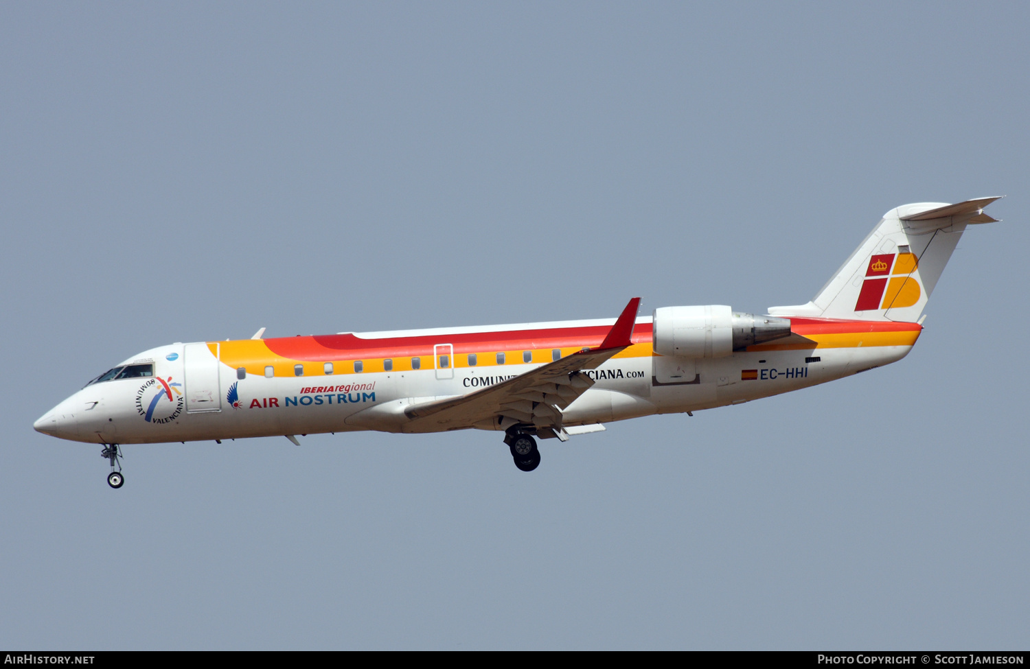 Aircraft Photo of EC-HHI | Bombardier CRJ-200ER (CL-600-2B19) | Iberia Regional | AirHistory.net #214512