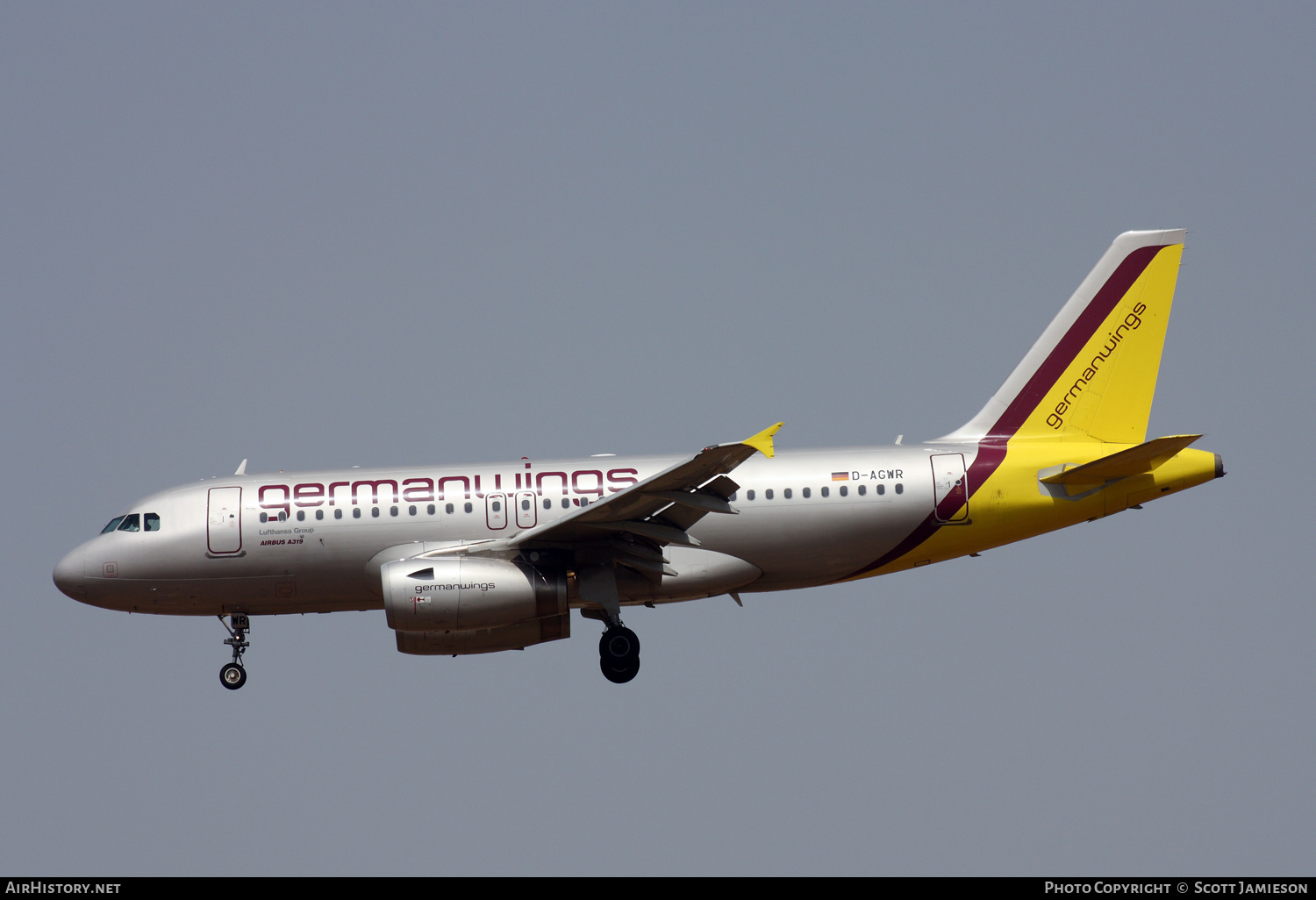 Aircraft Photo of D-AGWR | Airbus A319-132 | Germanwings | AirHistory.net #214527