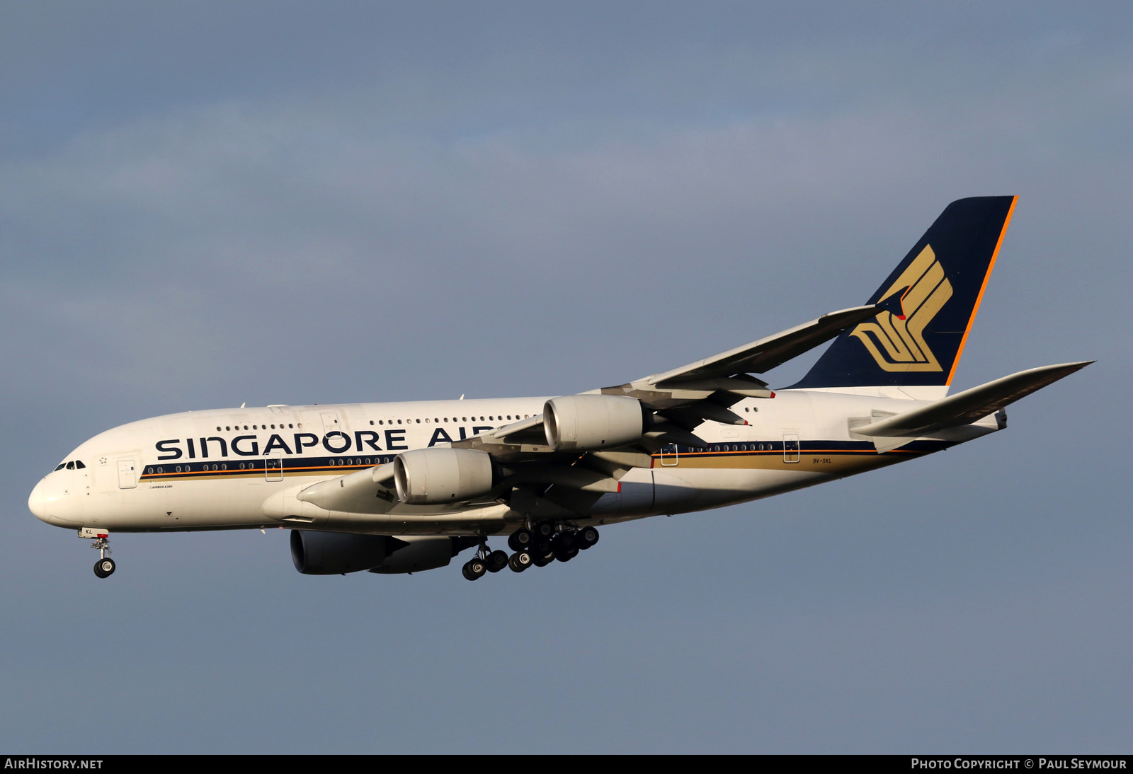 Aircraft Photo of 9V-SKL | Airbus A380-841 | Singapore Airlines | AirHistory.net #214566