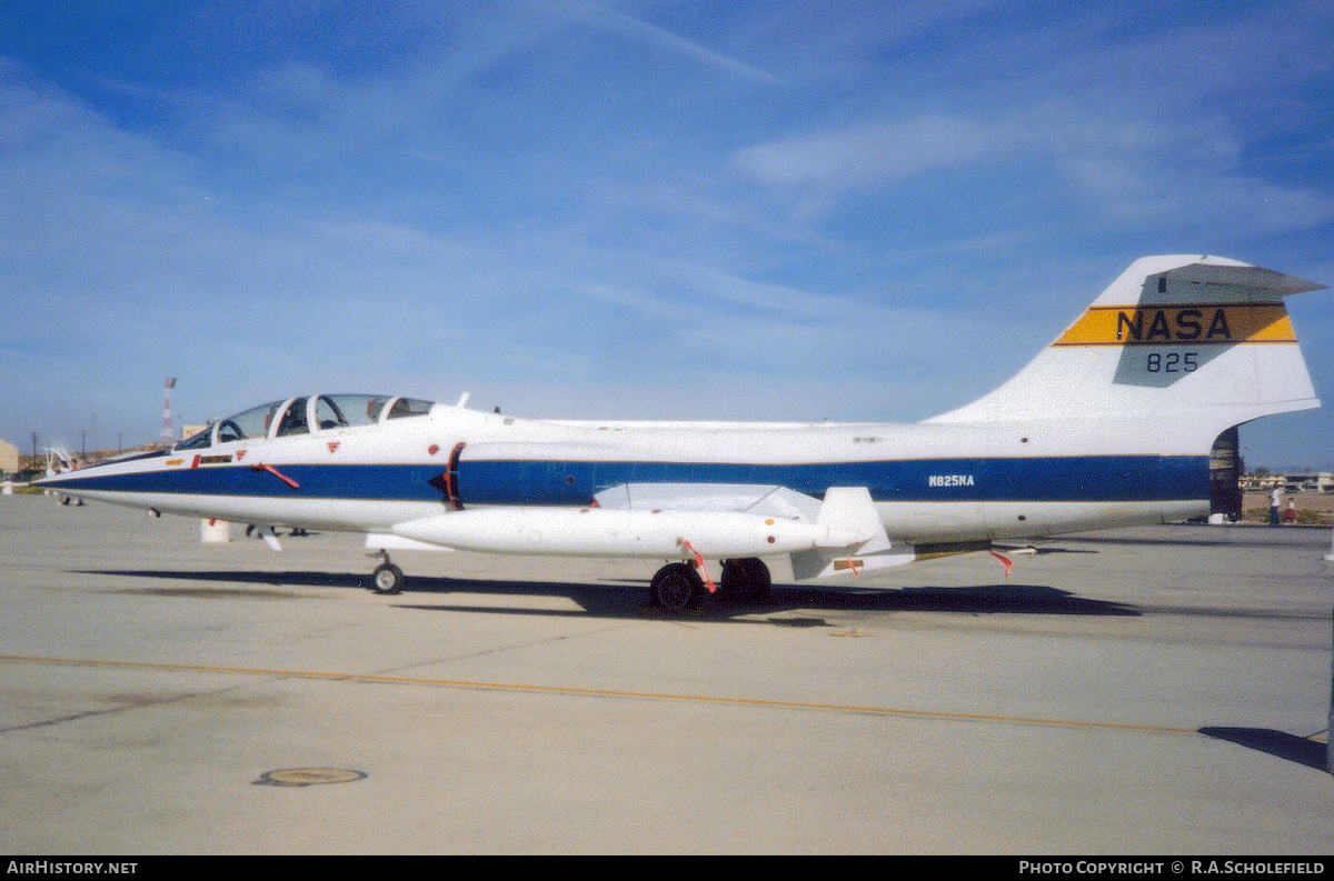 Aircraft Photo of N825NA / NASA 825 | Lockheed TF-104G Starfighter | NASA - National Aeronautics and Space Administration | AirHistory.net #214570