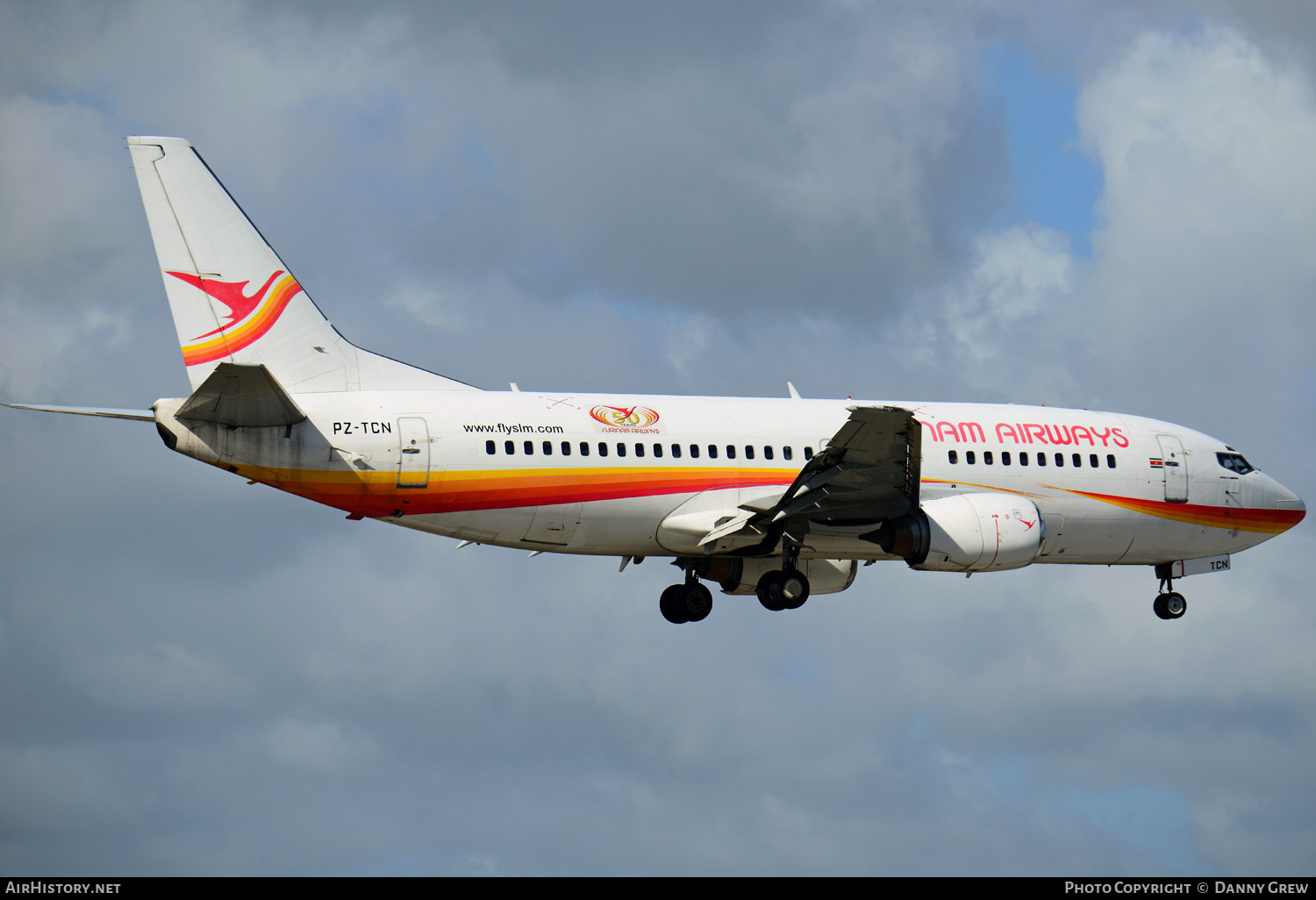 Aircraft Photo of PZ-TCN | Boeing 737-36N | Surinam Airways | AirHistory.net #214572