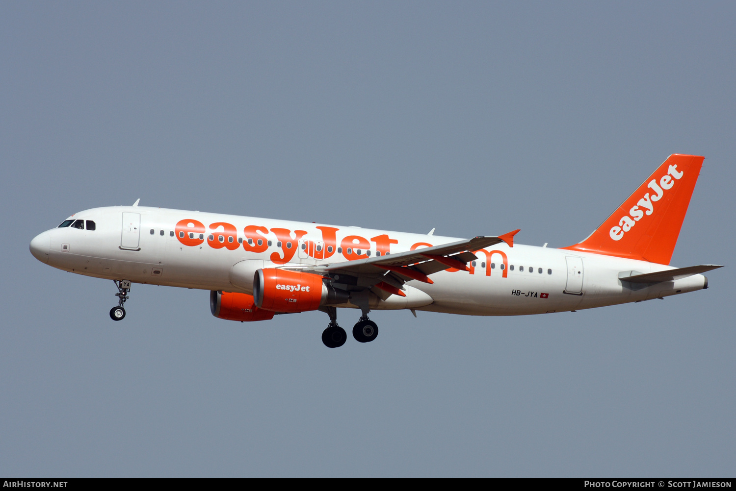 Aircraft Photo of HB-JYA | Airbus A320-214 | EasyJet | AirHistory.net #214584