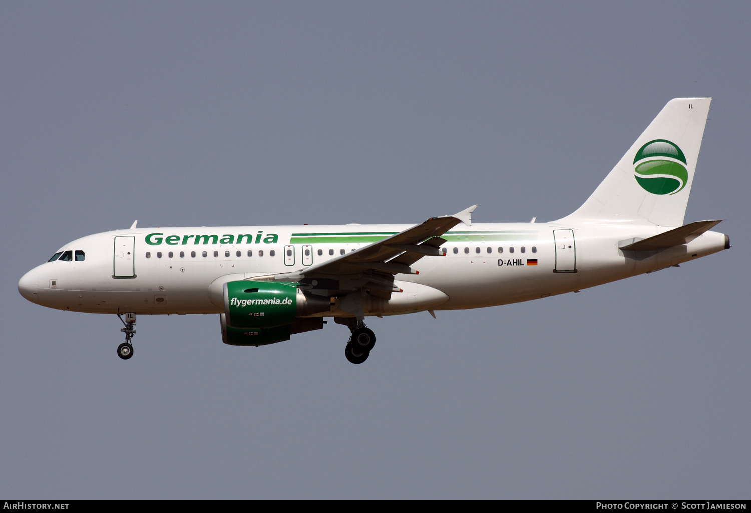 Aircraft Photo of D-AHIL | Airbus A319-112 | Germania | AirHistory.net #214593