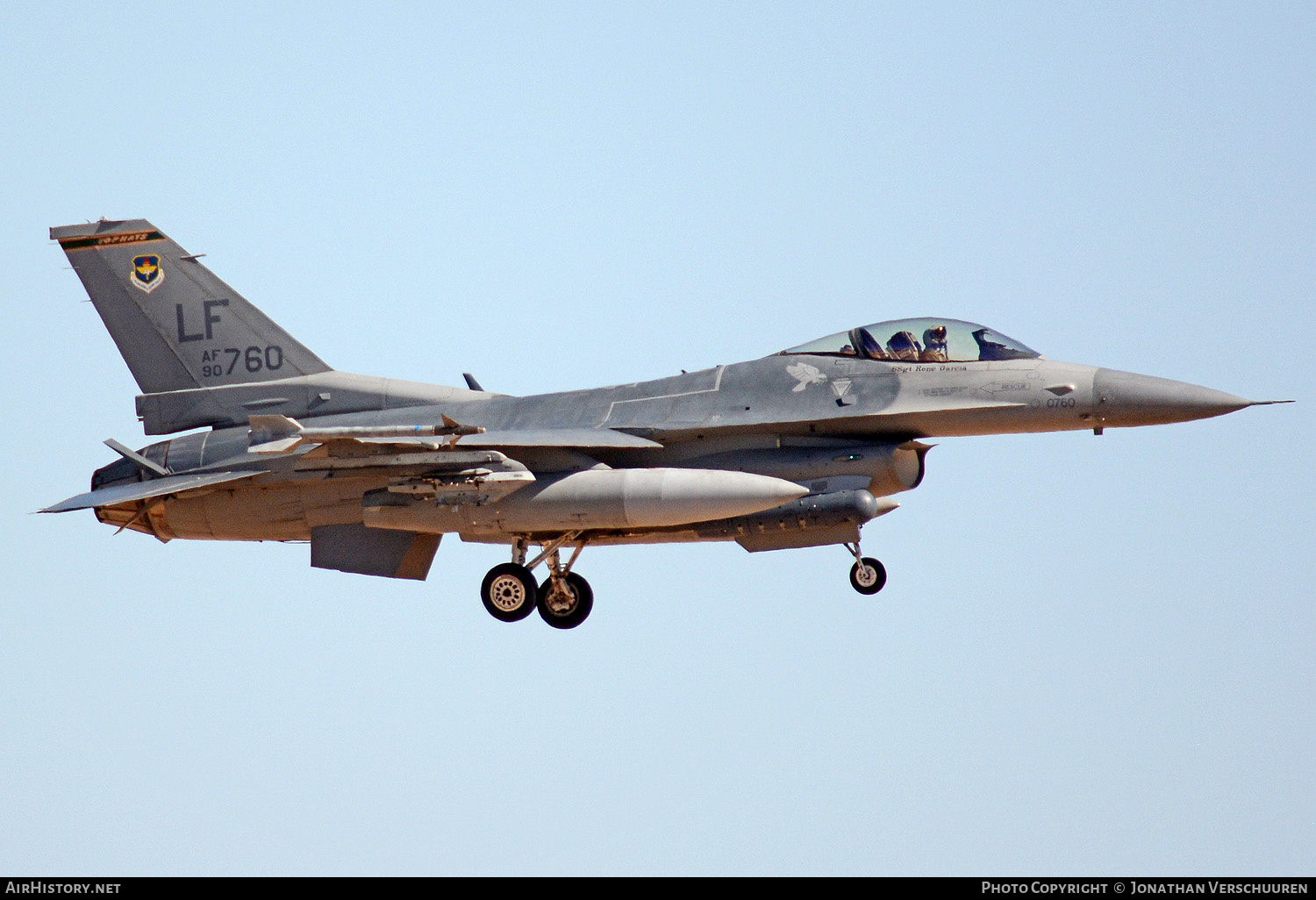 Aircraft Photo of 90-0760 / AF90-760 | General Dynamics F-16CM Fighting Falcon | USA - Air Force | AirHistory.net #214606