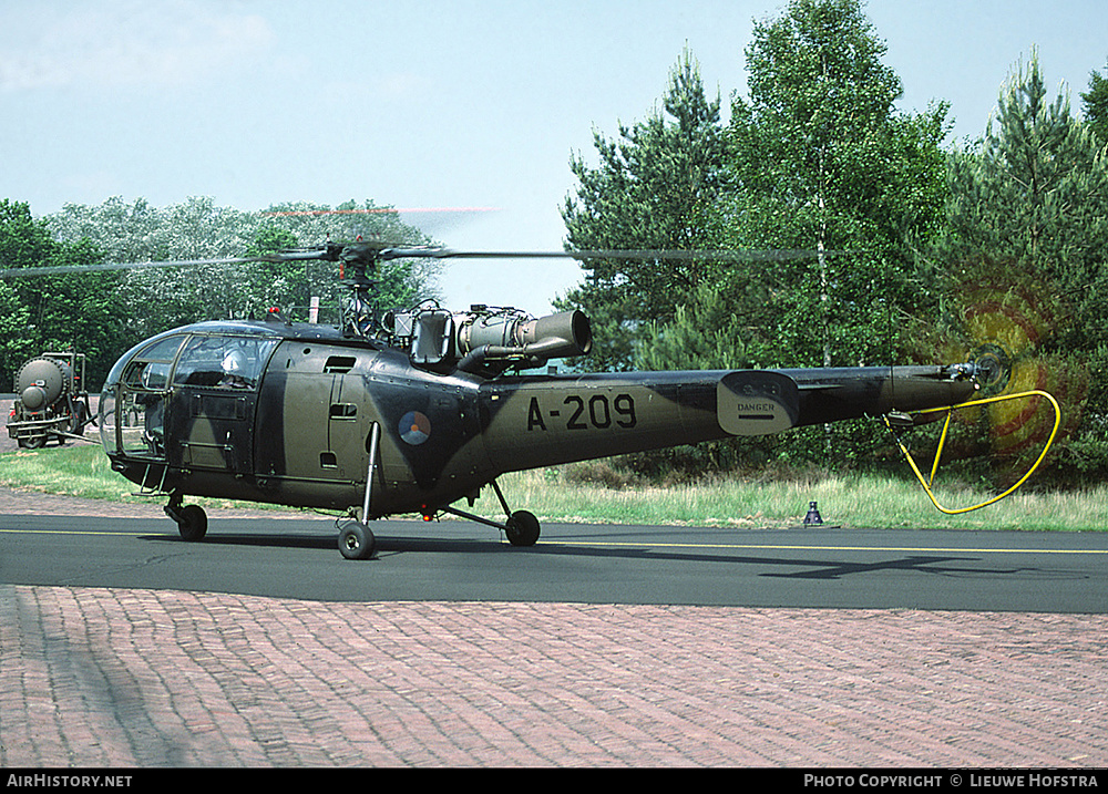Aircraft Photo of A-209 | Sud SE-3160 Alouette III | Netherlands - Air Force | AirHistory.net #214628