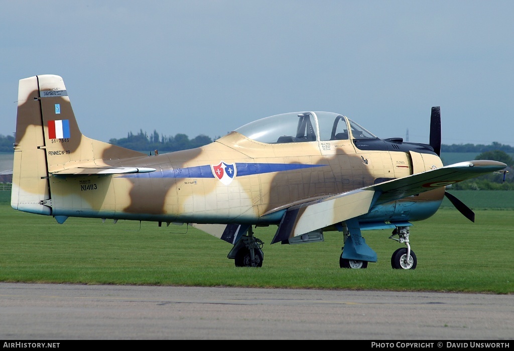 Aircraft Photo of N14113 / 51-7545 | North American AT-28D Trojan | France - Air Force | AirHistory.net #214663