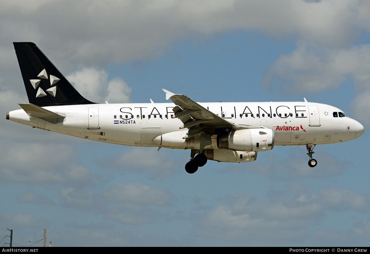 Aircraft Photo of N524TA | Airbus A319-132 | Avianca | AirHistory.net #214664