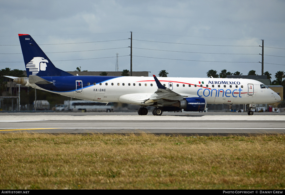 Aircraft Photo of XA-DAC | Embraer 190LR (ERJ-190-100LR) | AeroMéxico Connect | AirHistory.net #214676