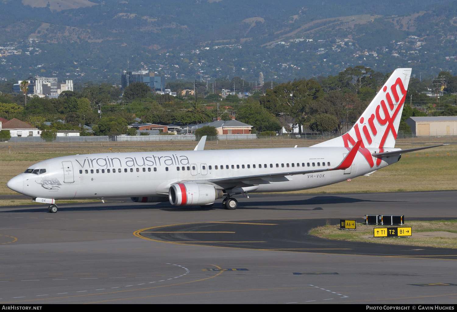 Aircraft Photo of VH-VOK | Boeing 737-8FE | Virgin Australia Airlines | AirHistory.net #214706