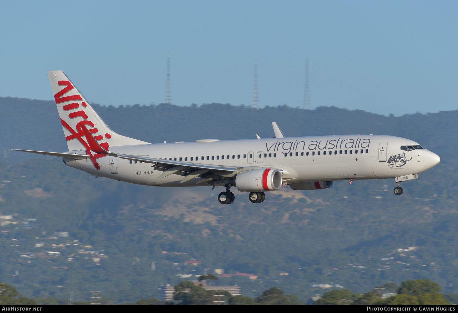 Aircraft Photo of VH-YWE | Boeing 737-8FE | Virgin Australia Airlines | AirHistory.net #214708