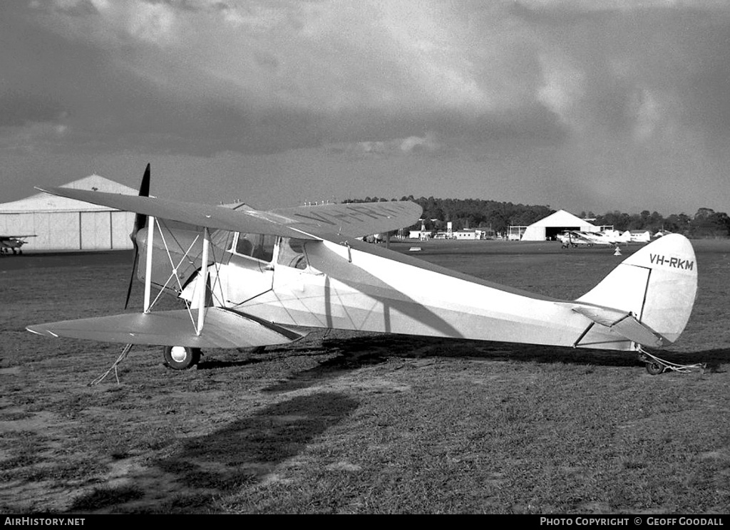 Aircraft Photo of VH-RKM | De Havilland D.H. 87A Hornet Moth | AirHistory.net #214710