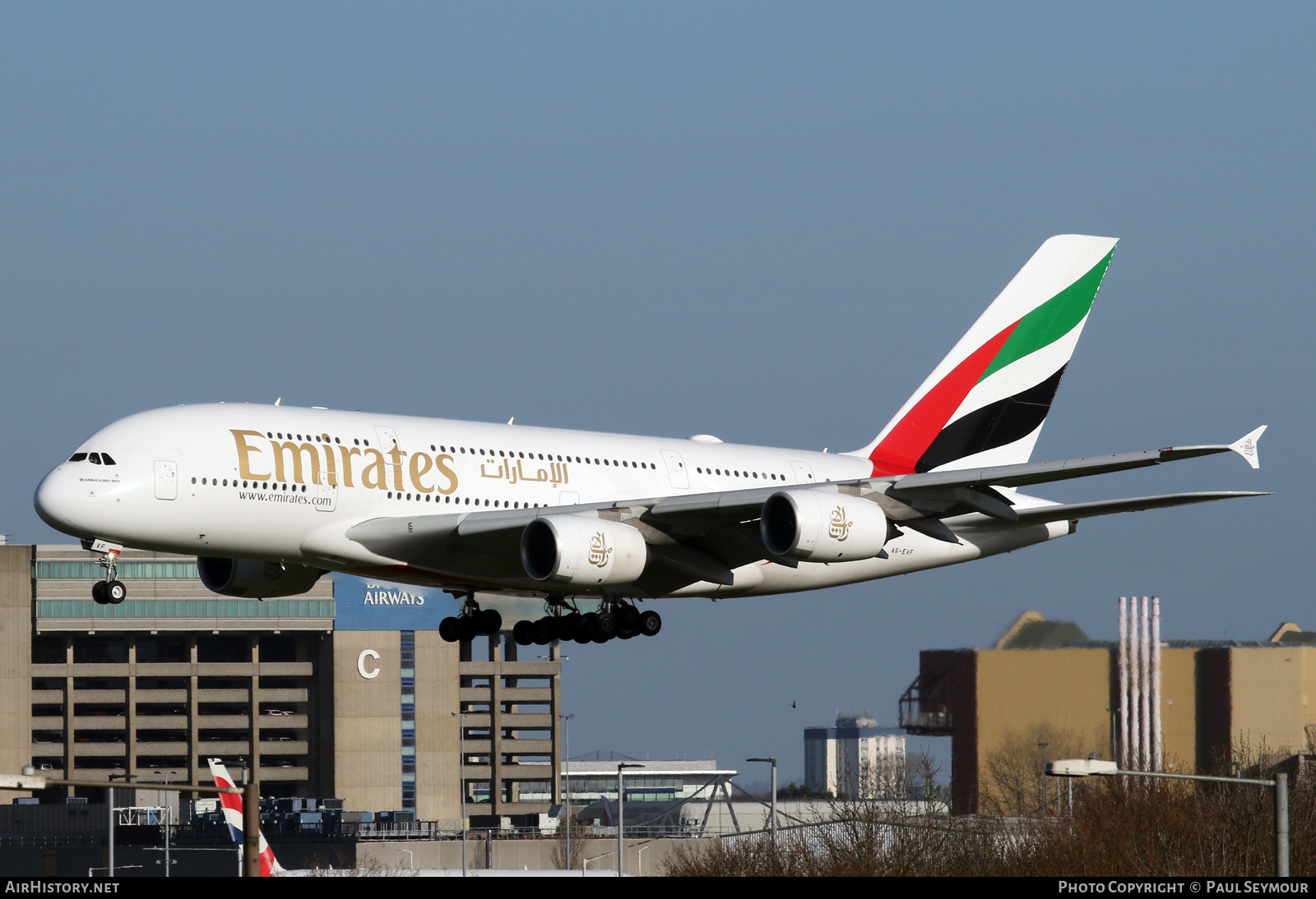 Aircraft Photo of A6-EVF | Airbus A380-842 | Emirates | AirHistory.net #214780