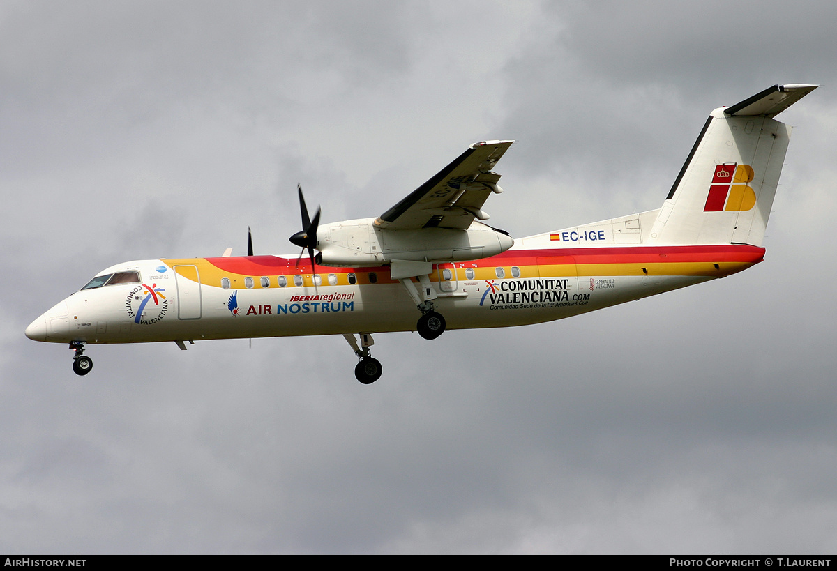 Aircraft Photo of EC-IGE | Bombardier DHC-8-315Q Dash 8 | Iberia Regional | AirHistory.net #214789