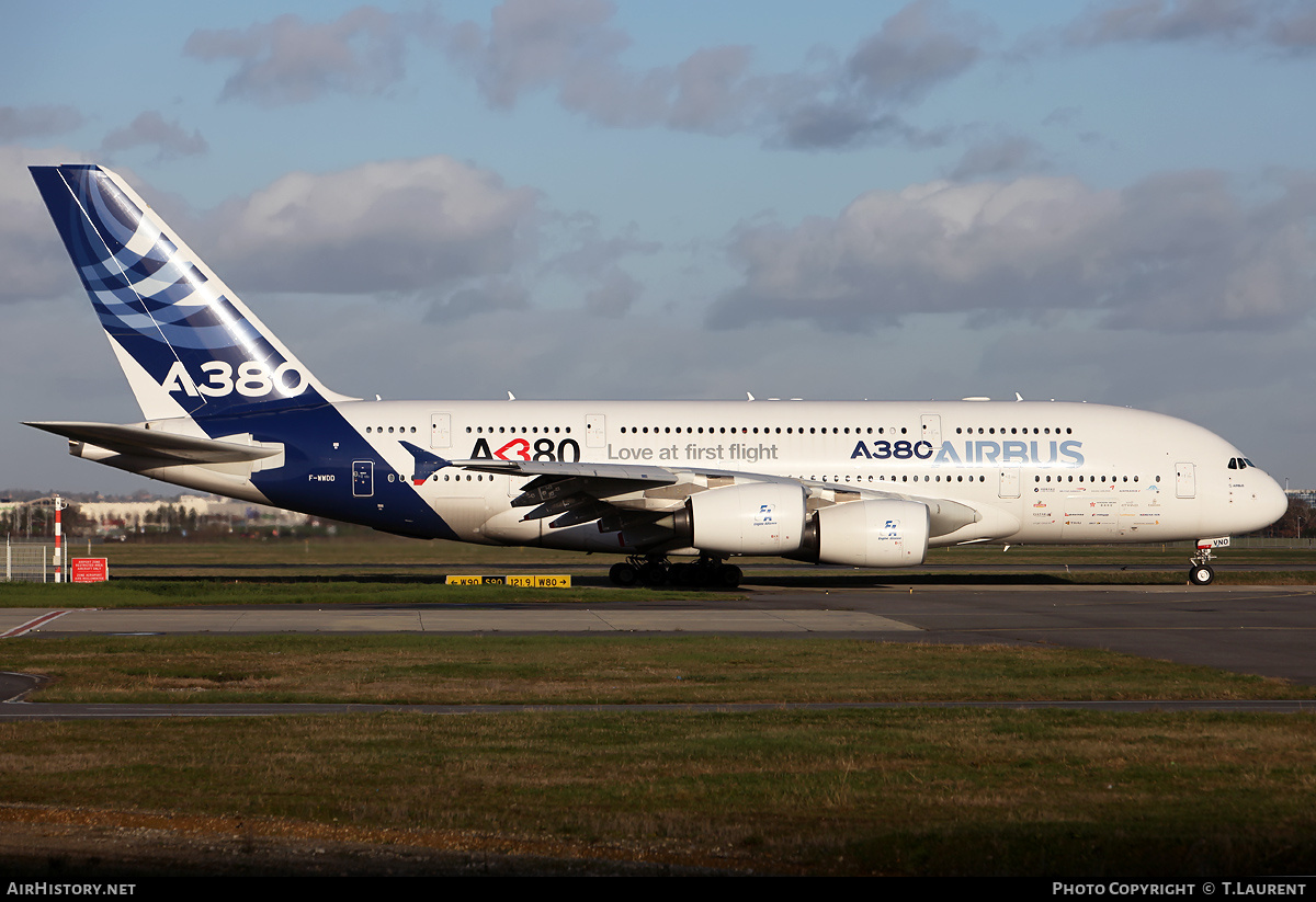 Aircraft Photo of F-WWDD | Airbus A380-861 | Airbus | AirHistory.net #214792