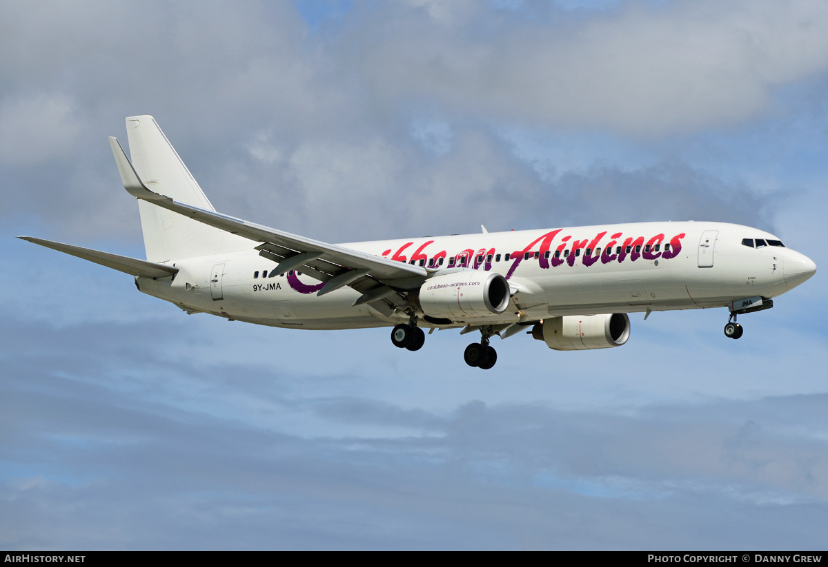 Aircraft Photo of 9Y-JMA | Boeing 737-8Q8 | Caribbean Airlines | AirHistory.net #214800