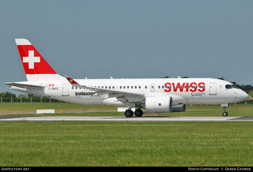 Aircraft Photo of C-GWXZ | Bombardier CSeries CS100 (BD-500-1A10) | Swiss International Air Lines | AirHistory.net #214813