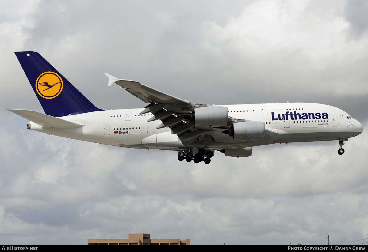Aircraft Photo of D-AIMF | Airbus A380-841 | Lufthansa | AirHistory.net #214883