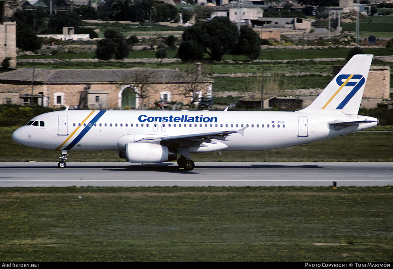 Aircraft Photo of OO-COF | Airbus A320-232 | Constellation International Airlines | AirHistory.net #214901