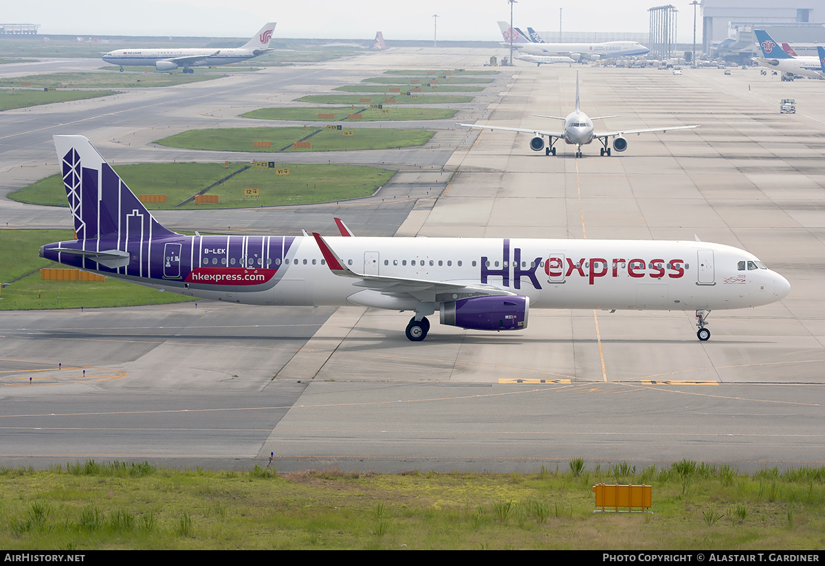 Aircraft Photo of B-LEK | Airbus A321-231 | HK Express - Hong Kong Express | AirHistory.net #214923