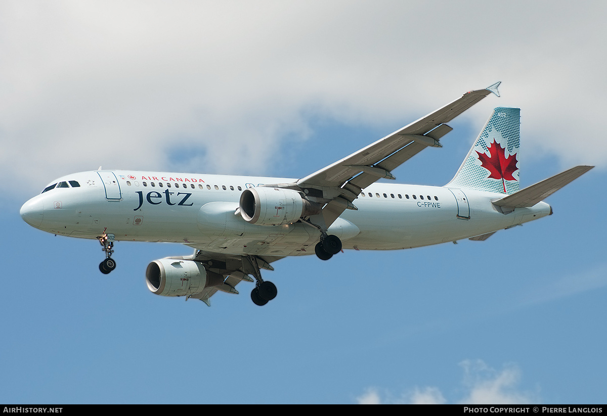 Aircraft Photo of C-FPWE | Airbus A320-211 | Air Canada Jetz | AirHistory.net #214942