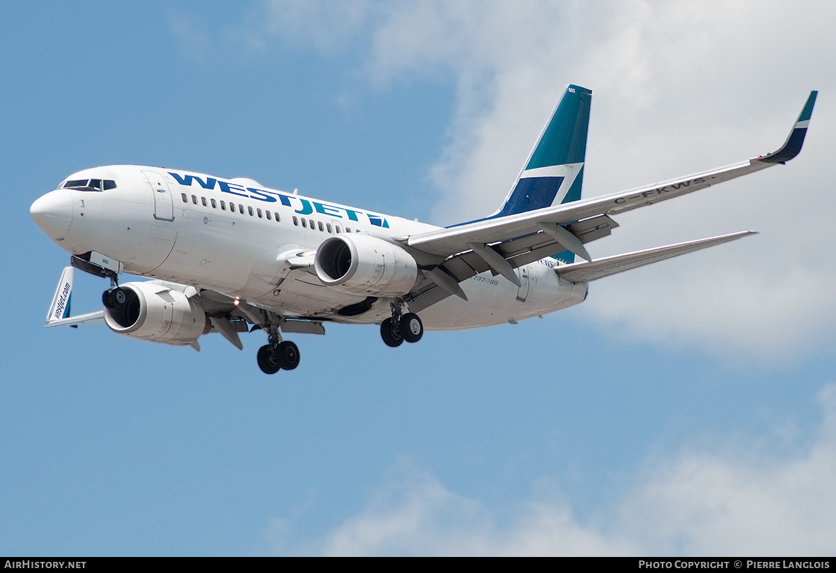 Aircraft Photo of C-FKWS | Boeing 737-76N | WestJet | AirHistory.net #214945