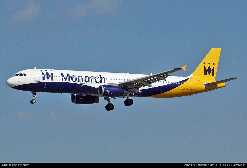 Aircraft Photo of G-ZBAG | Airbus A321-231 | Monarch Airlines | AirHistory.net #214991