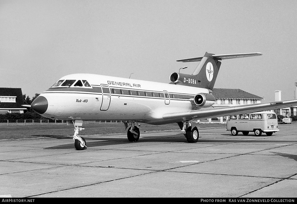 Aircraft Photo of D-BOBA | Yakovlev Yak-40EC | General Air | AirHistory.net #215023