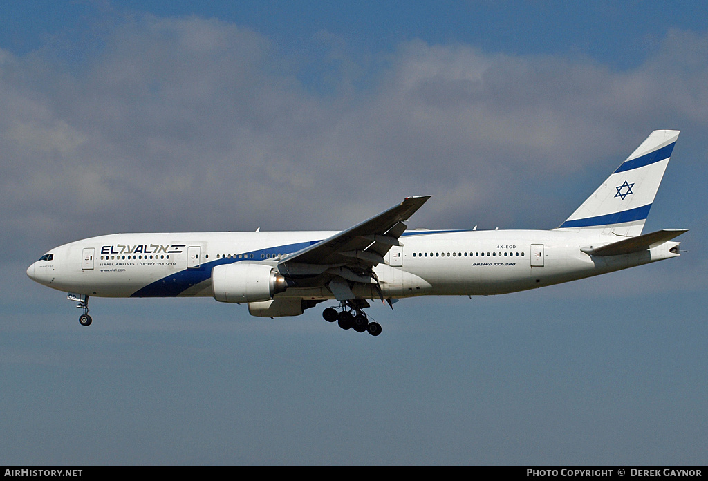 Aircraft Photo of 4X-ECD | Boeing 777-258/ER | El Al Israel Airlines | AirHistory.net #215113
