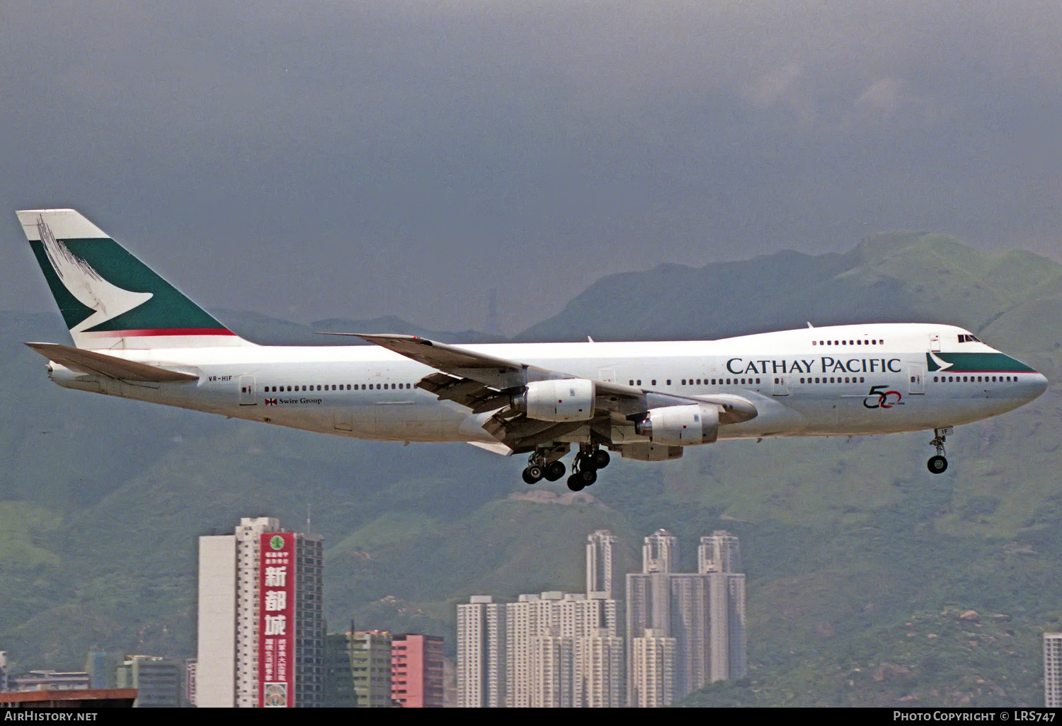Aircraft Photo of VR-HIF | Boeing 747-267B | Cathay Pacific Airways | AirHistory.net #215128
