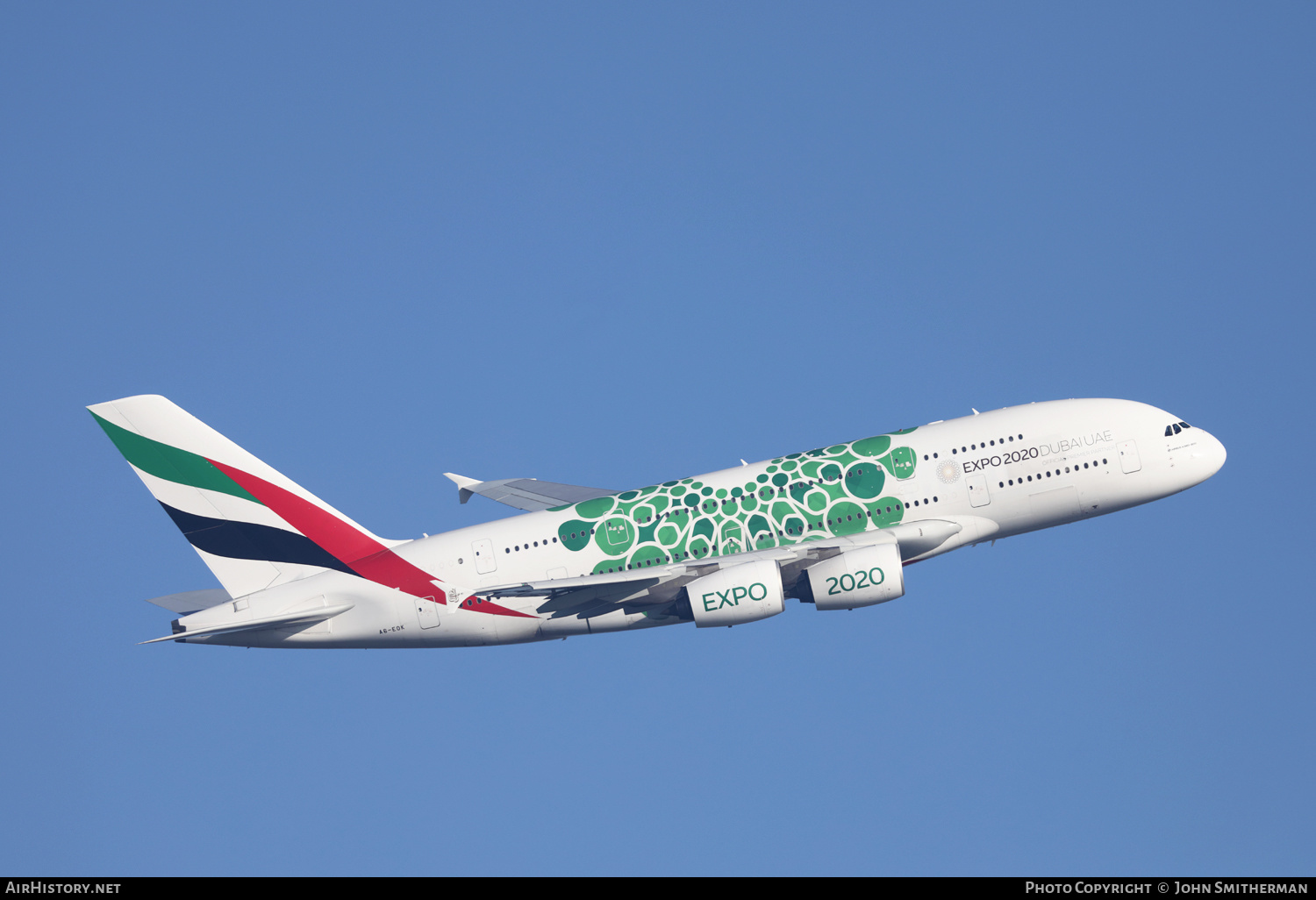 Aircraft Photo of A6-EOK | Airbus A380-861 | Emirates | AirHistory.net #215135