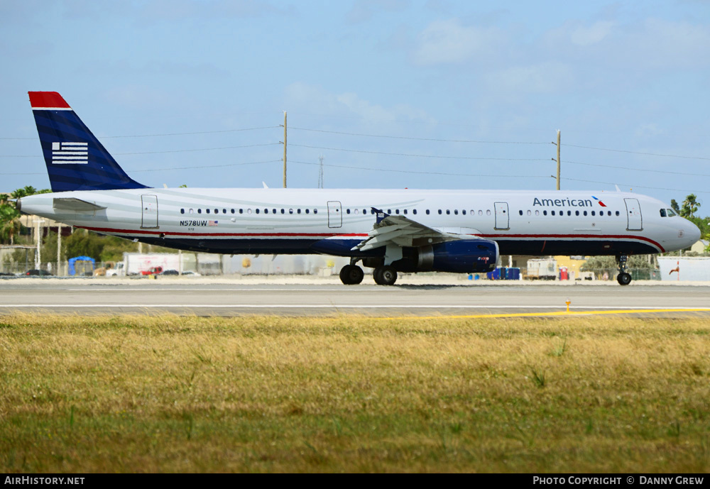 Aircraft Photo of N578UW | Airbus A321-231 | American Airlines | US Airways | AirHistory.net #215217