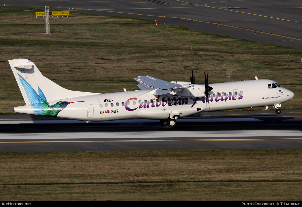 Aircraft Photo of F-WWLV | ATR ATR-72-600 (ATR-72-212A) | Caribbean Airlines | AirHistory.net #215299