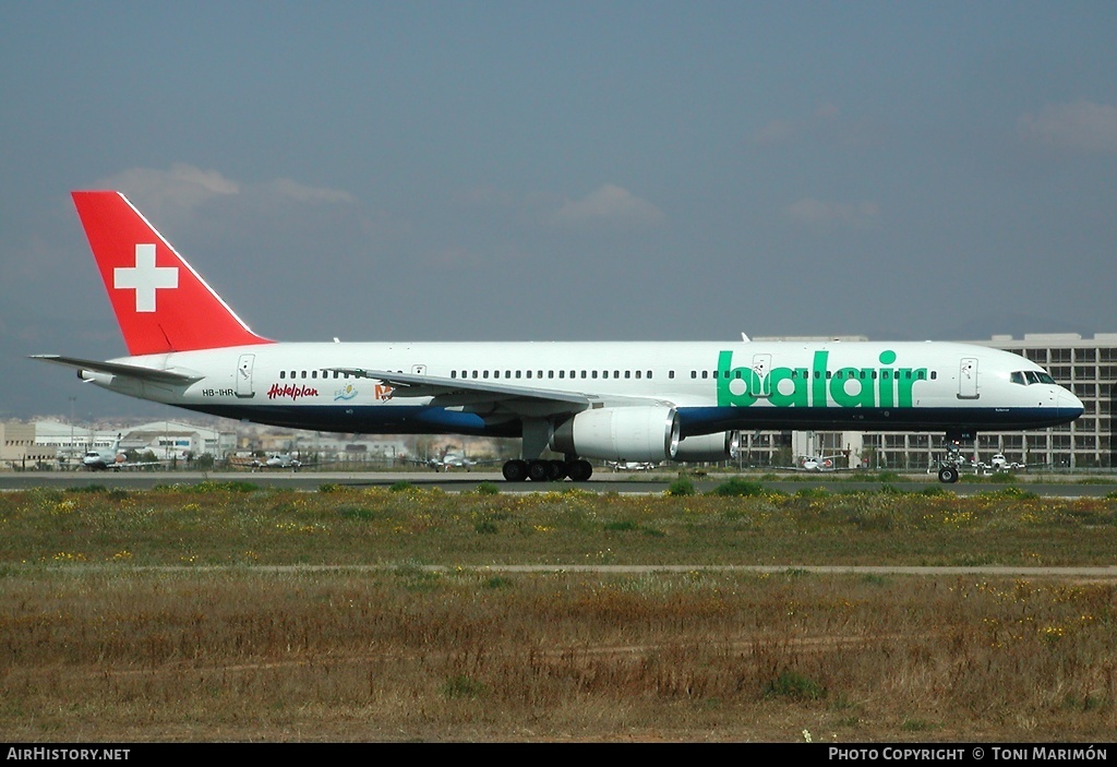 Aircraft Photo of HB-IHR | Boeing 757-2G5 | Balair | AirHistory.net #215412