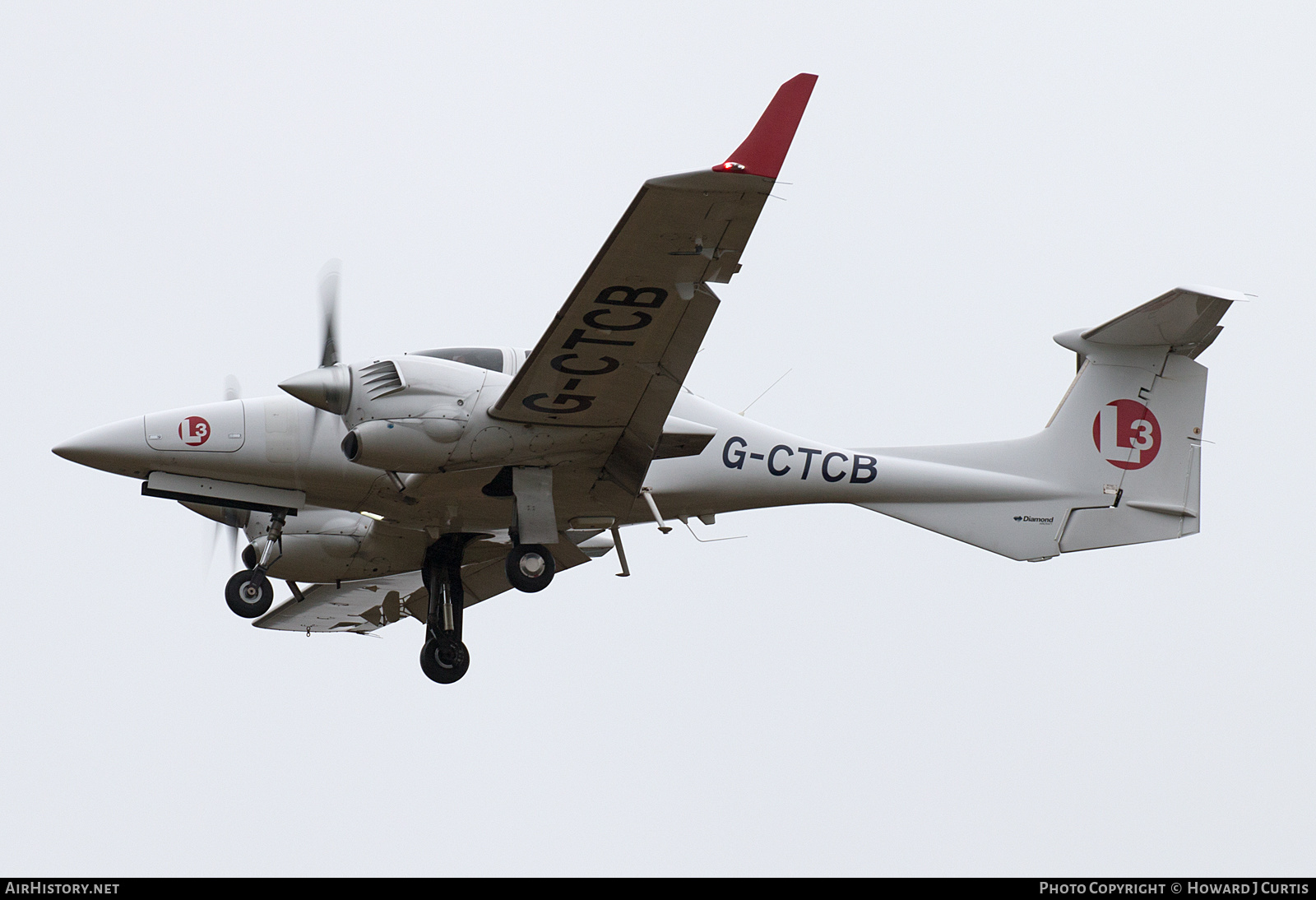 Aircraft Photo of G-CTCB | Diamond DA42 Twin Star | L3 Airline Academy | AirHistory.net #215454