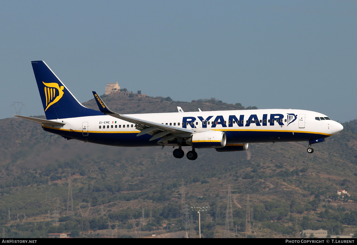 Aircraft Photo of EI-EME | Boeing 737-8AS | Ryanair | AirHistory.net #215459