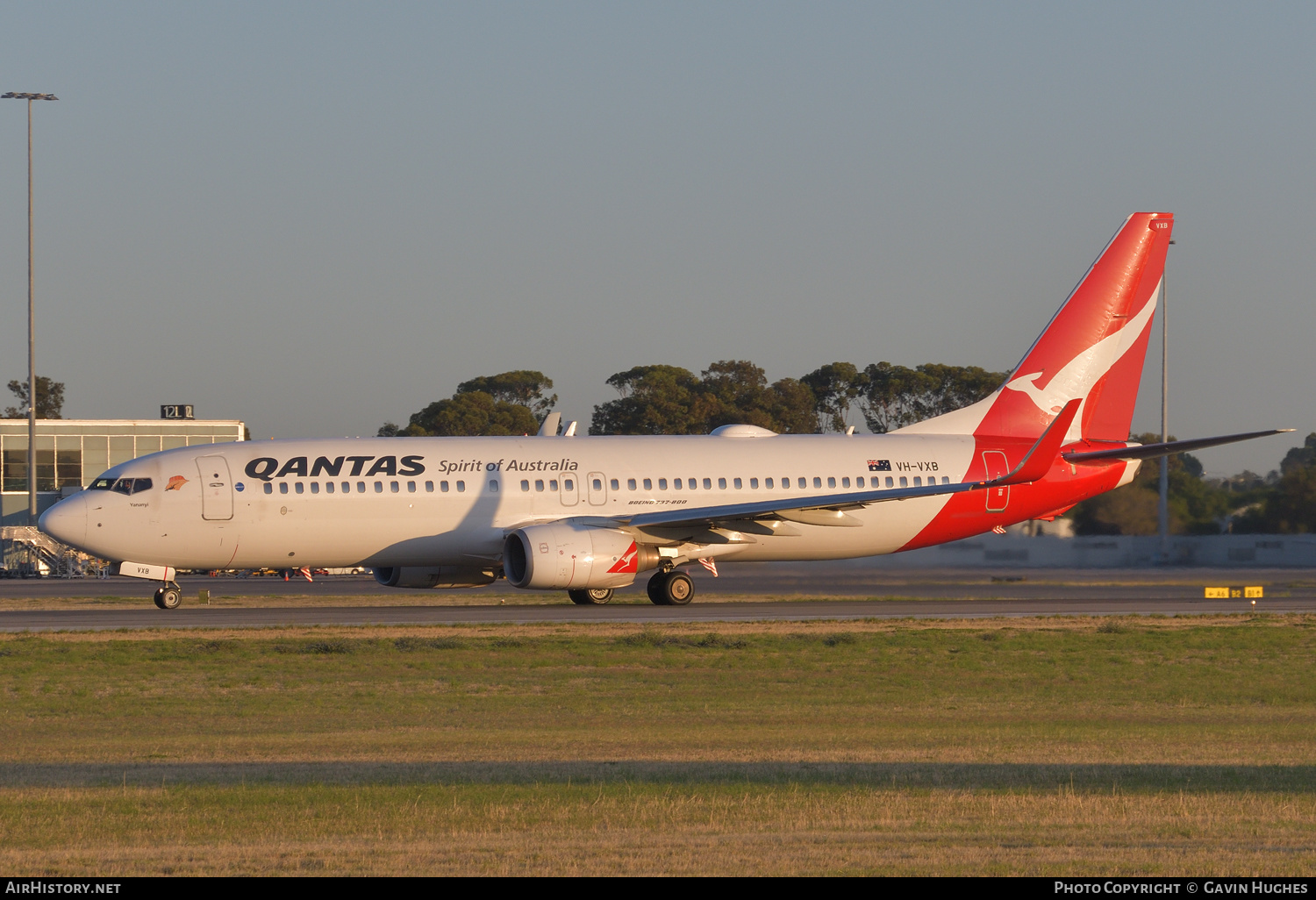 Aircraft Photo of VH-VXB | Boeing 737-838 | Qantas | AirHistory.net #215474