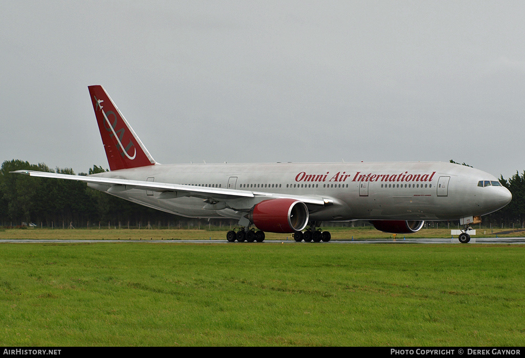 Aircraft Photo of N918AX | Boeing 777-222/ER | Omni Air International - OAI | AirHistory.net #215543