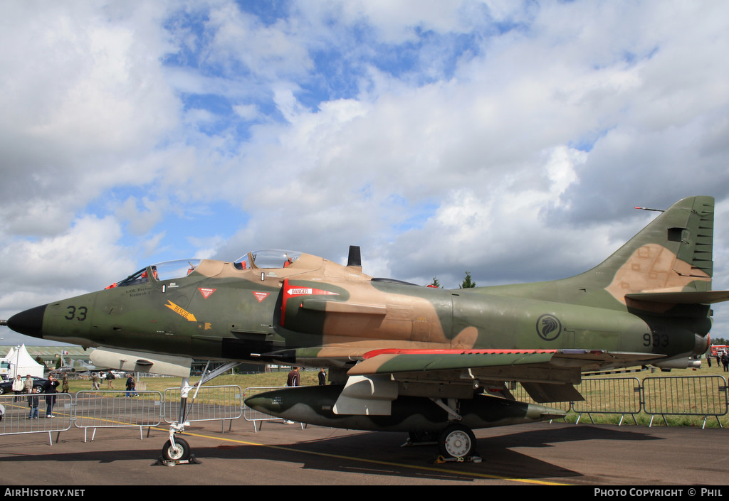 Aircraft Photo of 933 | McDonnell Douglas TA-4SU Skyhawk | Singapore - Air Force | AirHistory.net #215603