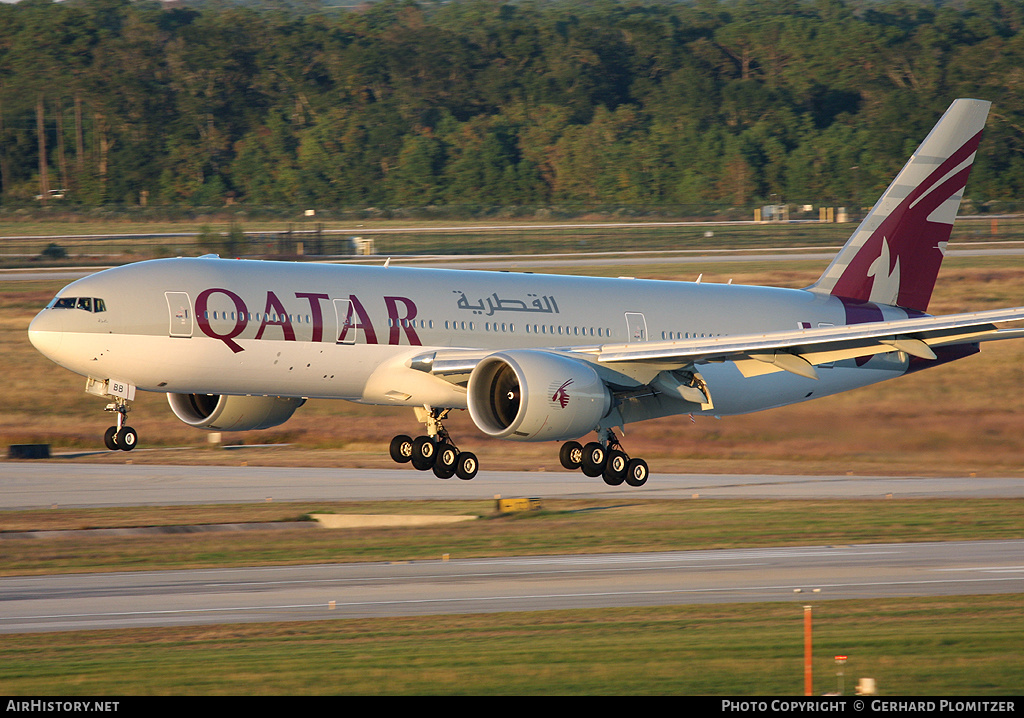 Aircraft Photo of A7-BBB | Boeing 777-2DZ/LR | Qatar Airways | AirHistory.net #215610