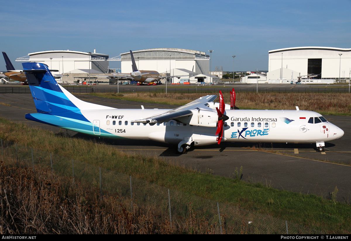 Aircraft Photo of F-WWEF | ATR ATR-72-600 (ATR-72-212A) | Garuda Indonesia Explore | AirHistory.net #215621
