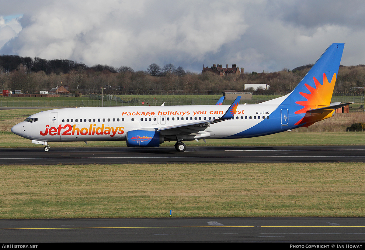 Aircraft Photo of G-JZHK | Boeing 737-800 | Jet2 Holidays | AirHistory.net #215690