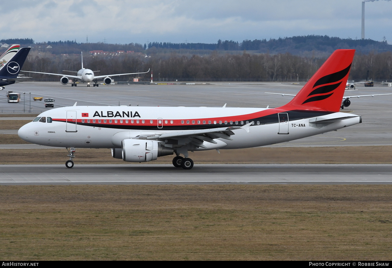 Aircraft Photo of TC-ANA | Airbus ACJ319 (A319-115/CJ) | Albania Government | AirHistory.net #215703
