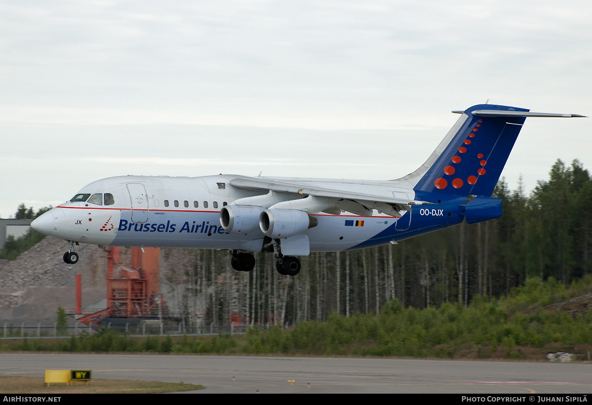 Aircraft Photo of OO-DJX | British Aerospace Avro 146-RJ85 | Brussels Airlines | AirHistory.net #215748