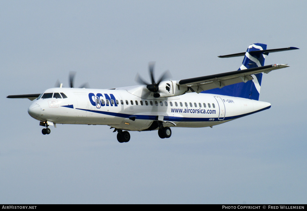 Aircraft Photo of F-GRPI | ATR ATR-72-500 (ATR-72-212A) | CCM Airlines - Compagnie Corse Méditerranée | AirHistory.net #215877