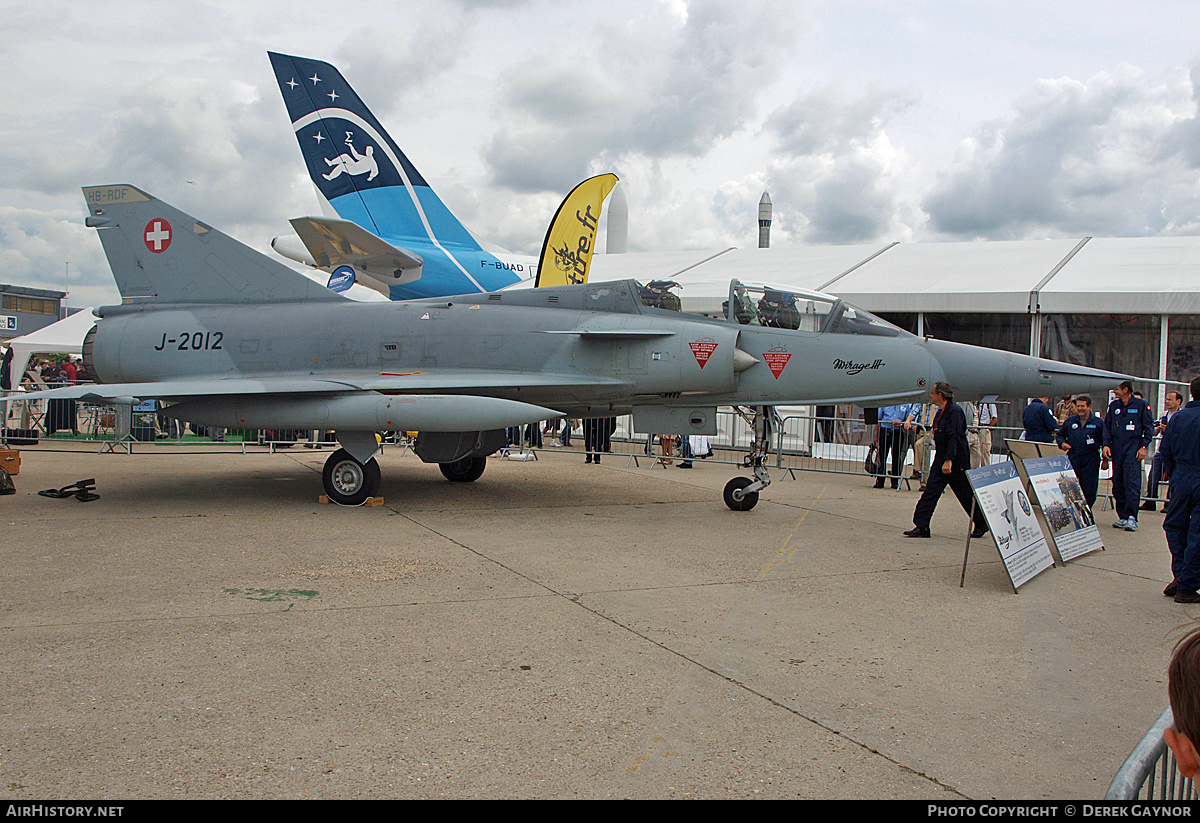 Aircraft Photo of HB-RDF / J-2012 | Dassault Mirage IIIDS | Switzerland - Air Force | AirHistory.net #215883