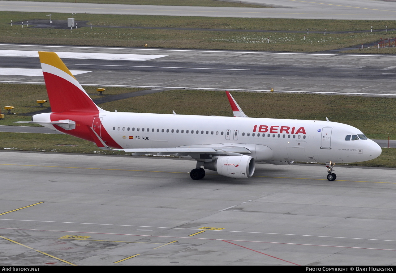 Aircraft Photo of EC-MDK | Airbus A320-214 | Iberia | AirHistory.net #215906