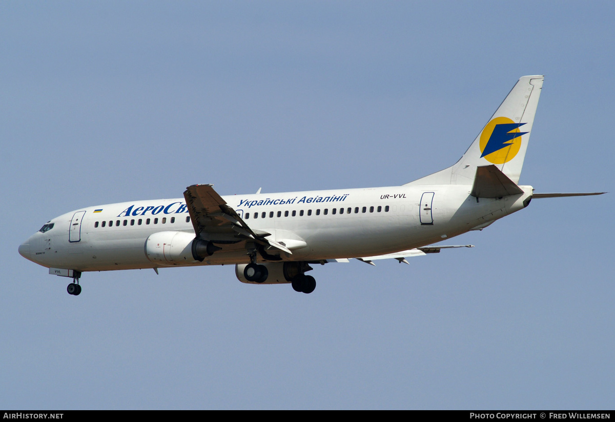 Aircraft Photo of UR-VVL | Boeing 737-448 | AeroSvit Ukrainian Airlines | AirHistory.net #215917