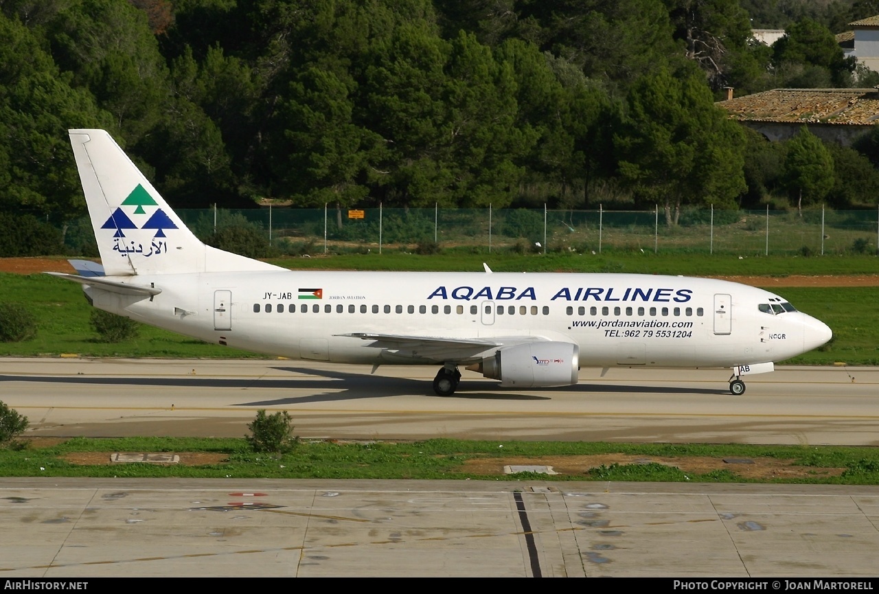 Aircraft Photo of JY-JAB | Boeing 737-33A | Aqaba Airlines | AirHistory.net #215932